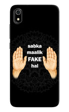 Sabka Malik Fake Redmi 7A Hard Case Back Cover by Casekaro