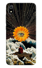 Cosmic Flower Redmi 7A Hard Case Back Cover by Casekaro