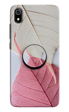 White Pink Leaf Redmi 7A Pop Case by Casekaro