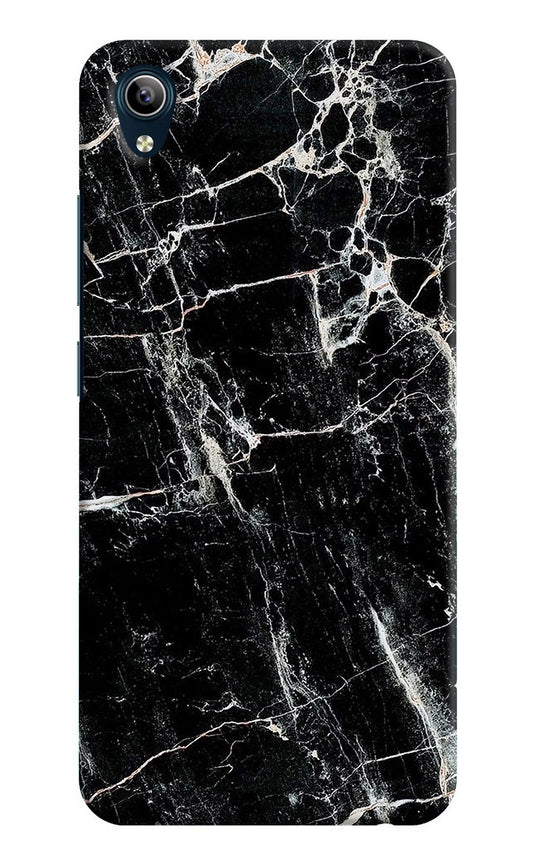 Black Marble Texture Vivo Y91i/Y1s Hard Case Back Cover by Casekaro