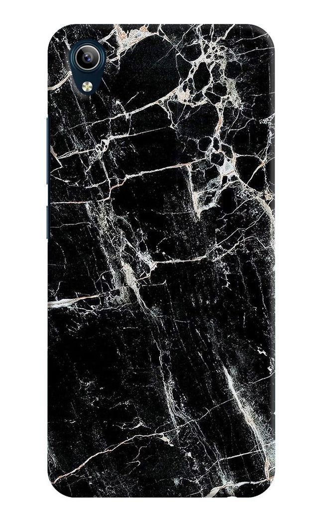 Black Marble Texture Vivo Y91i/Y1s Hard Case Back Cover by Casekaro