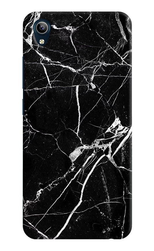 Black Marble Pattern Vivo Y91i/Y1s Hard Case Back Cover by Casekaro