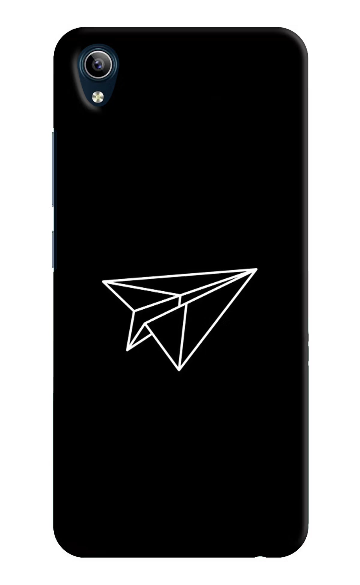 Paper Plane White Vivo Y91i/Y1s Hard Case Back Cover by Casekaro