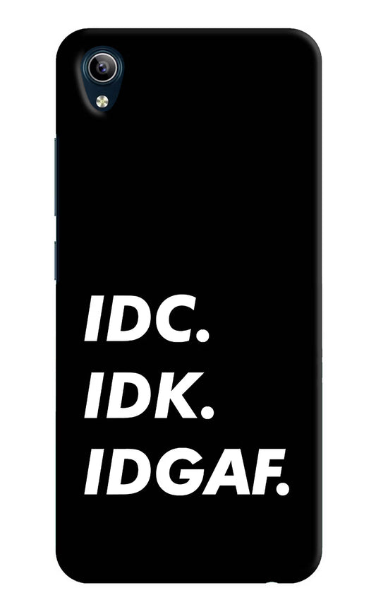 Idc Idk Idgaf Vivo Y91i/Y1s Hard Case Back Cover by Casekaro
