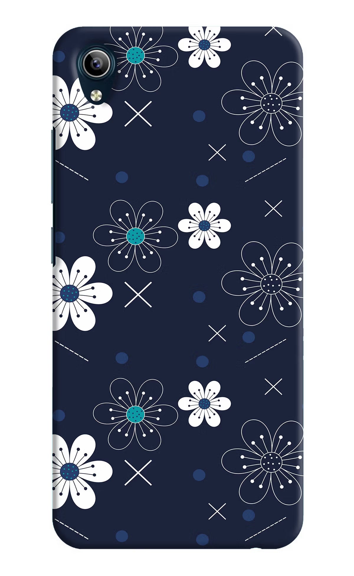 Flowers Vivo Y91i/Y1s Hard Case Back Cover by Casekaro