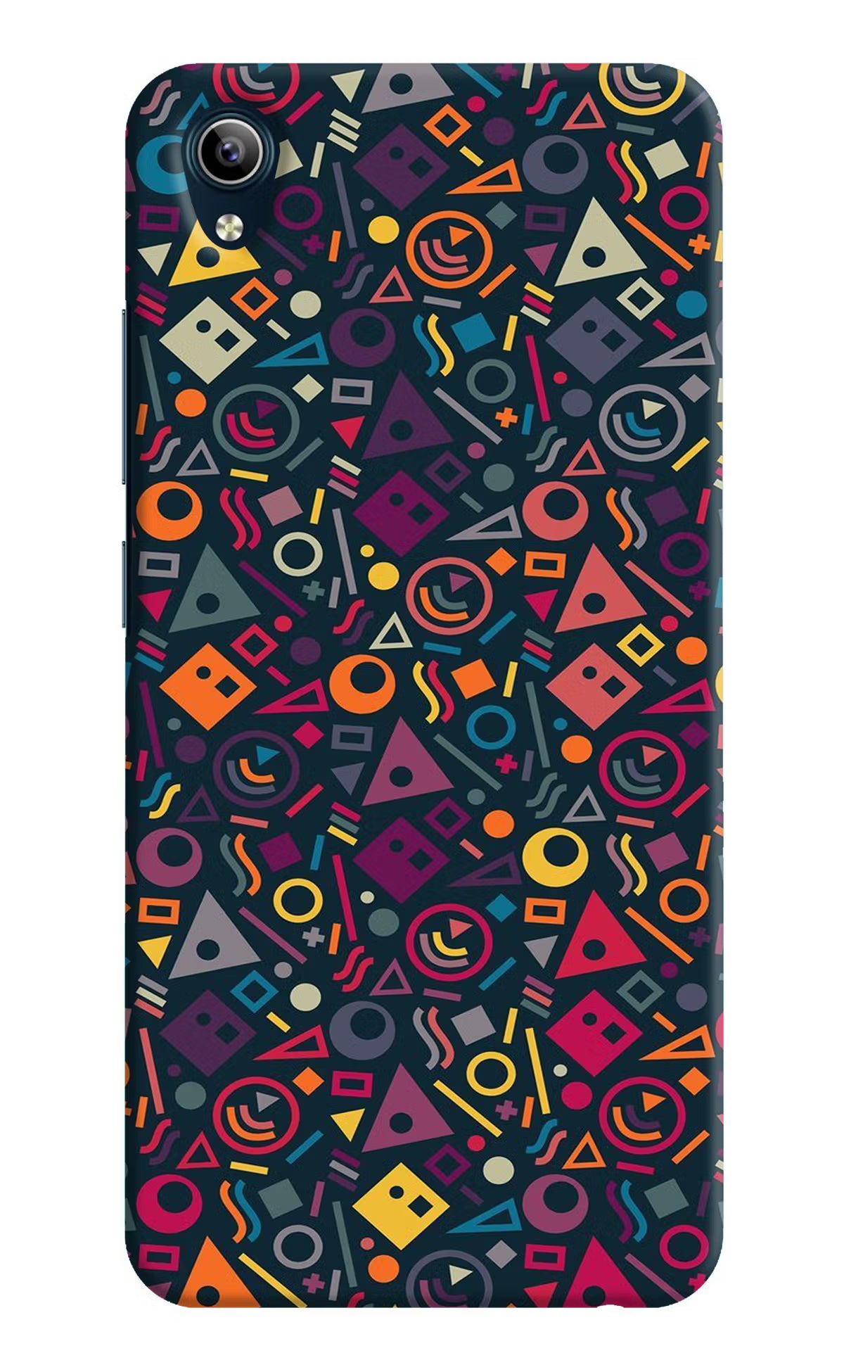 Geometric Abstract Vivo Y91i/Y1s Hard Case Back Cover by Casekaro