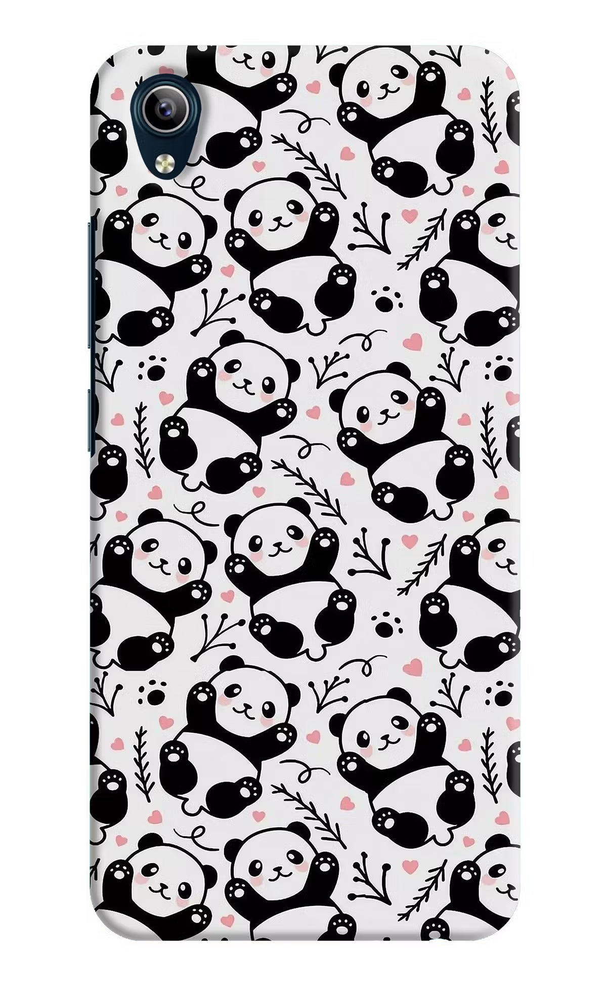 Cute Panda Vivo Y91i/Y1s Hard Case Back Cover by Casekaro