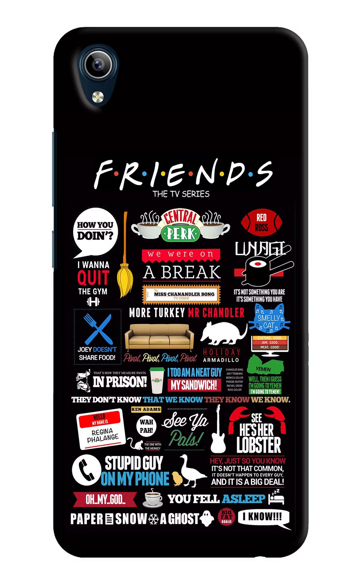 FRIENDS Vivo Y91i/Y1s Hard Case Back Cover by Casekaro