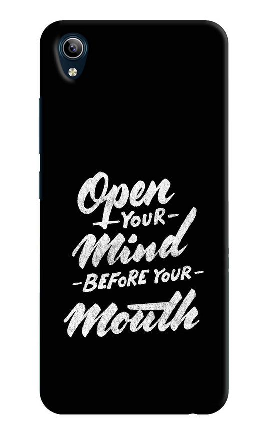 Open Your Mind Before Your Mouth Vivo Y91i/Y1s Hard Case Back Cover by Casekaro