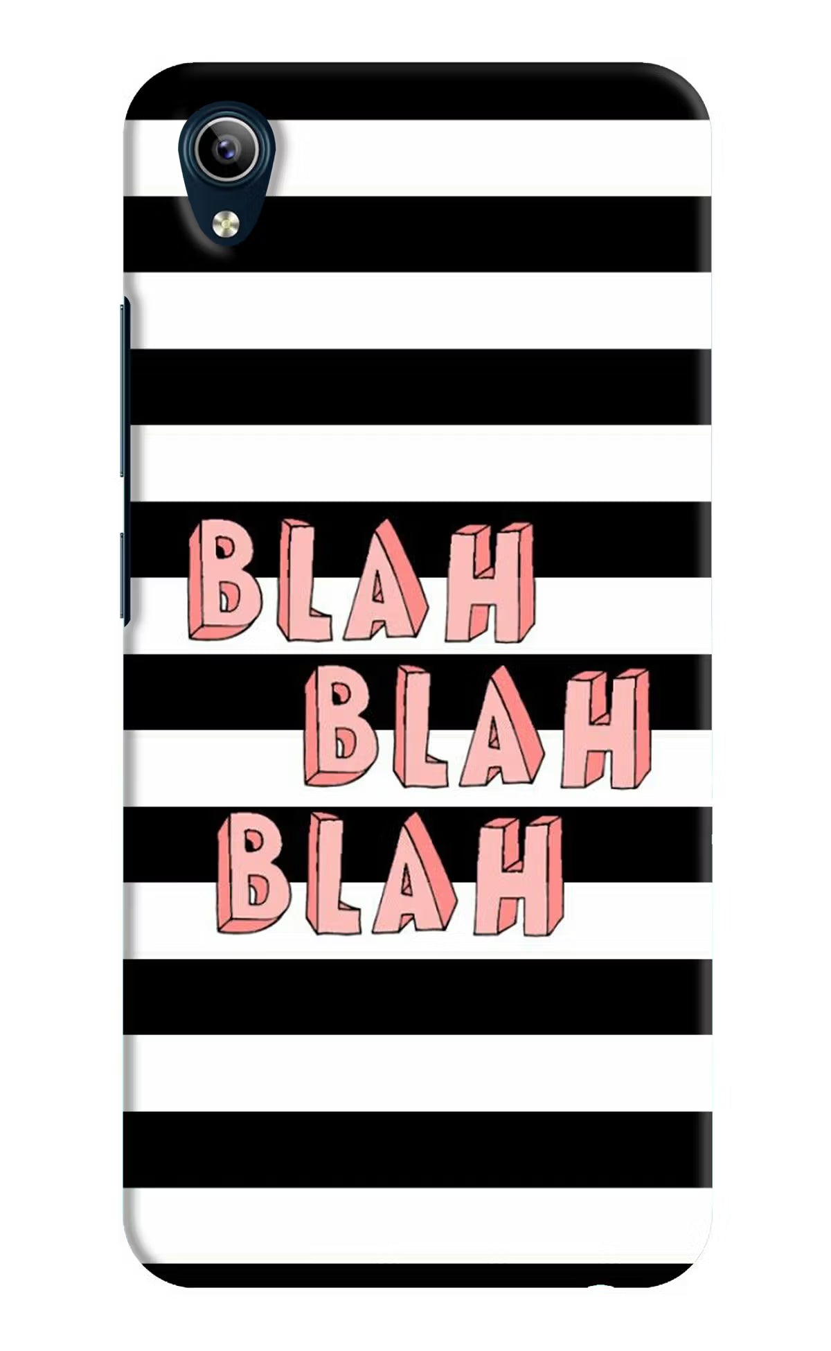 Blah Blah Blah Vivo Y91i/Y1s Hard Case Back Cover by Casekaro