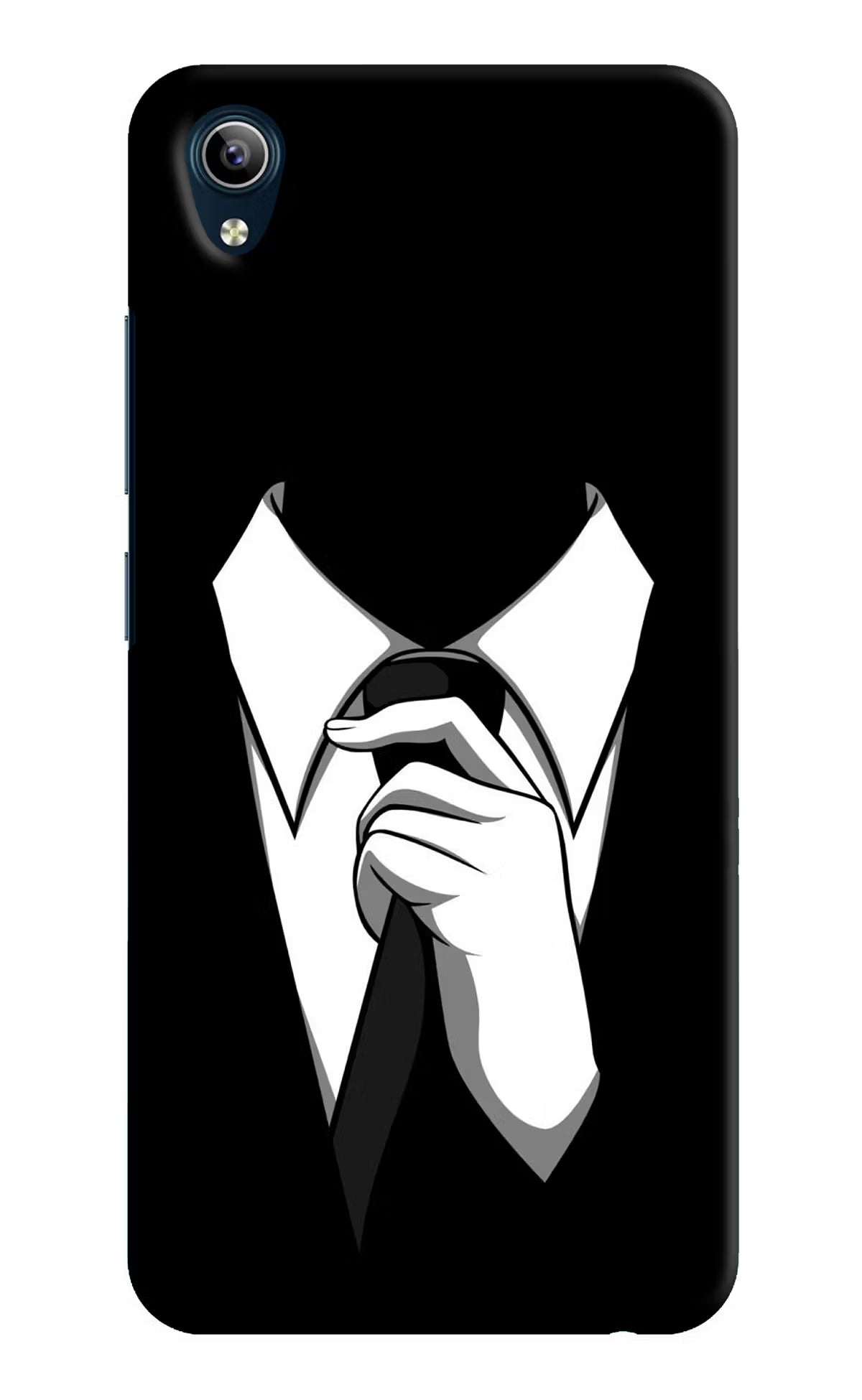 Black Tie Vivo Y91i/Y1s Hard Case Back Cover by Casekaro