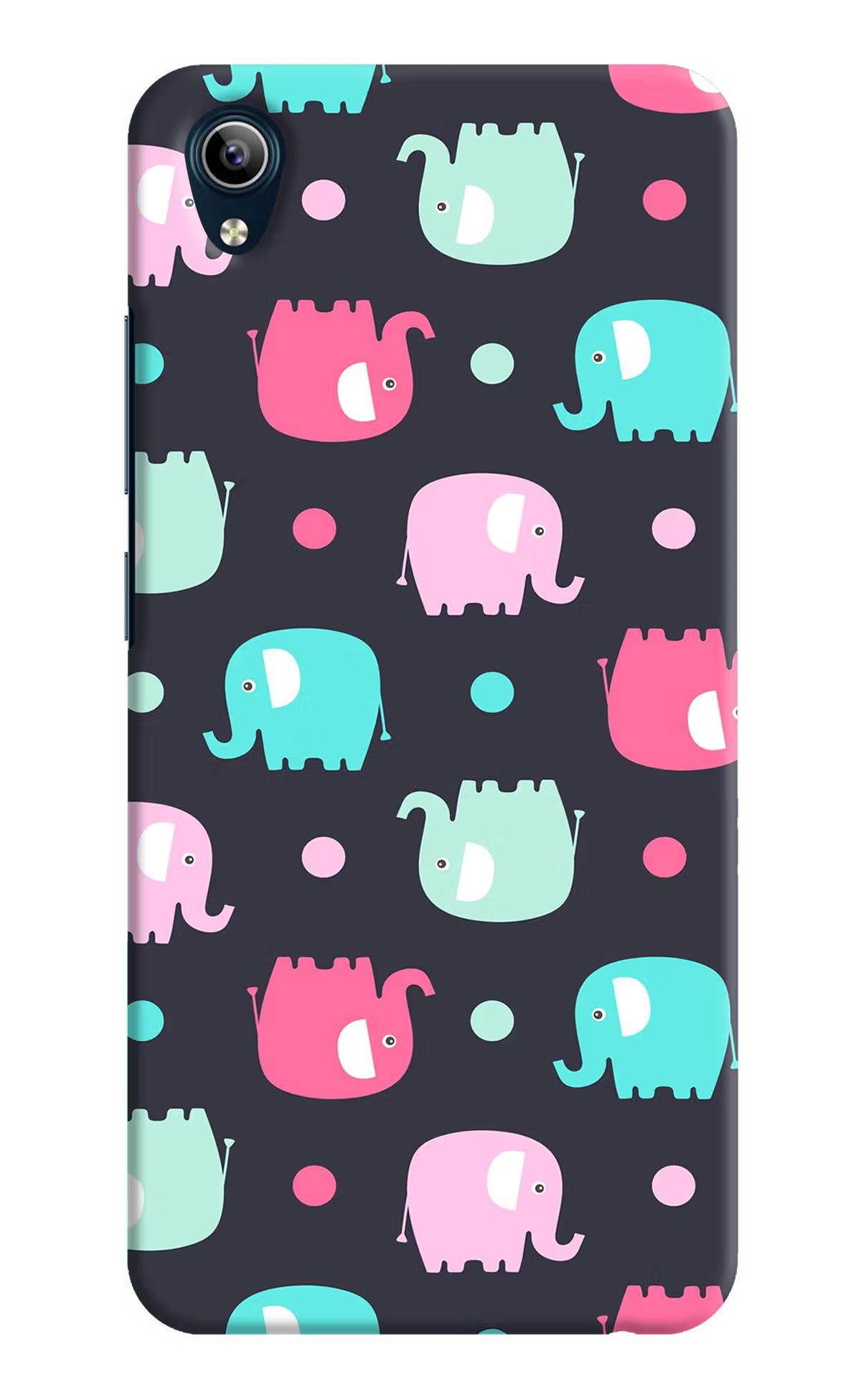 Elephants Vivo Y91i/Y1s Hard Case Back Cover by Casekaro