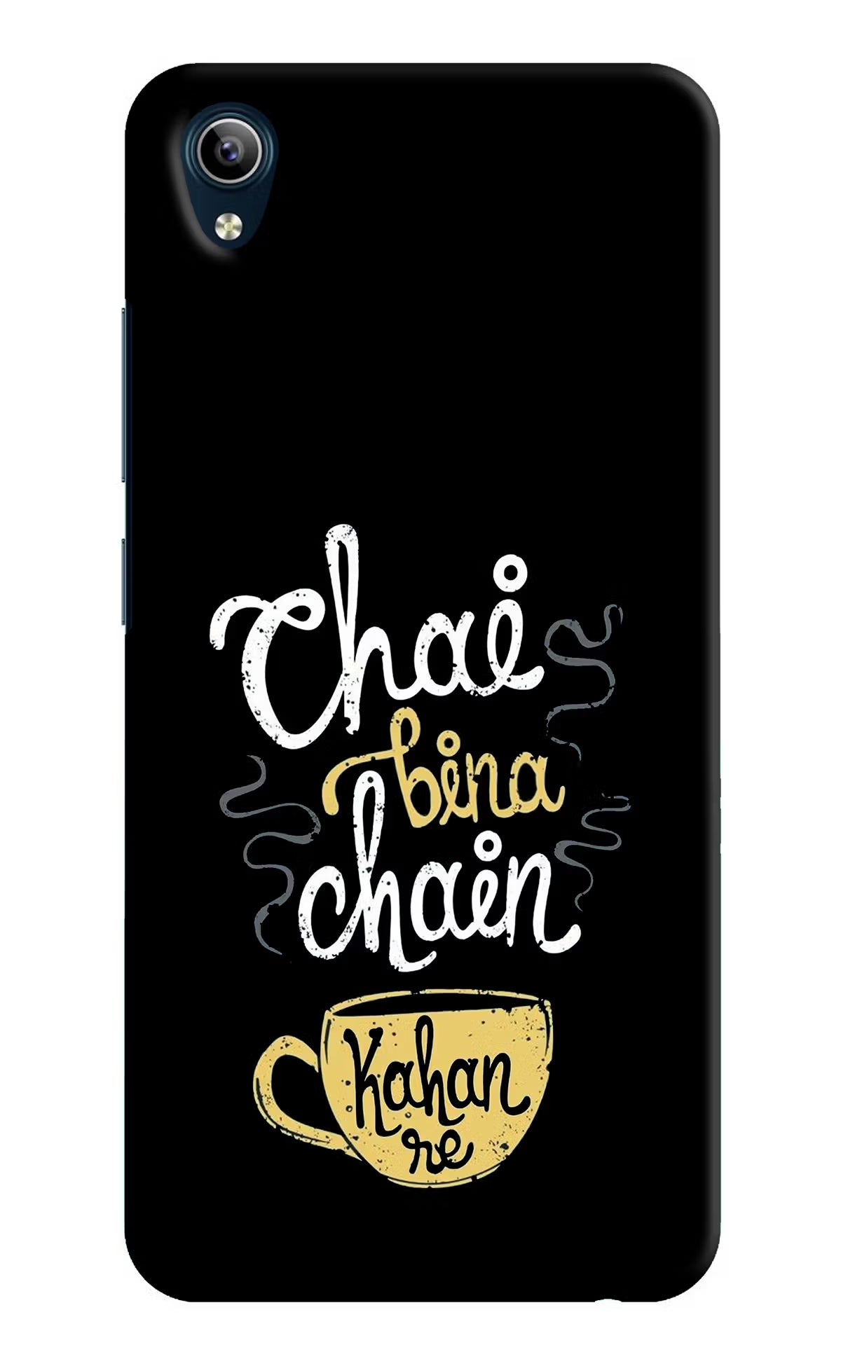 Chai Bina Chain Kaha Re Vivo Y91i/Y1s Hard Case Back Cover by Casekaro