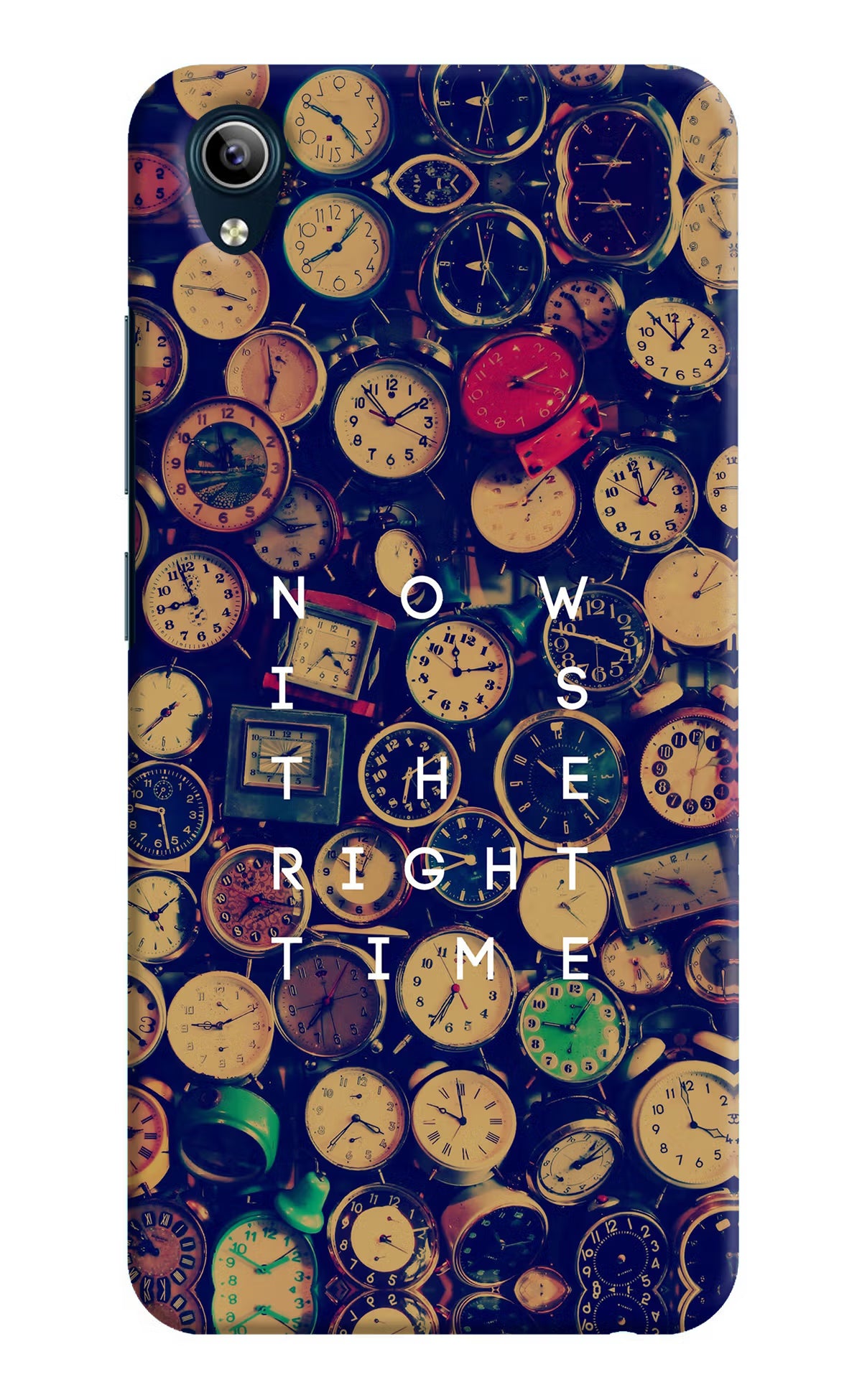 Now is the Right Time Quote Vivo Y91i/Y1s Hard Case Back Cover by Casekaro