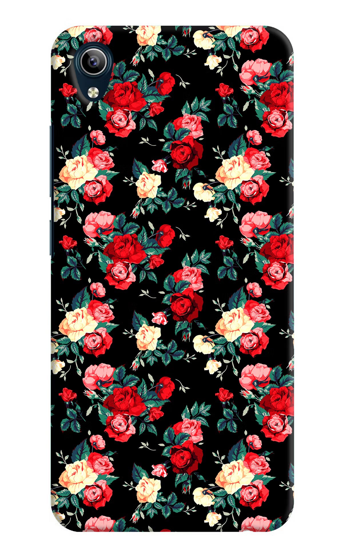 Rose Pattern Vivo Y91i/Y1s Hard Case Back Cover by Casekaro