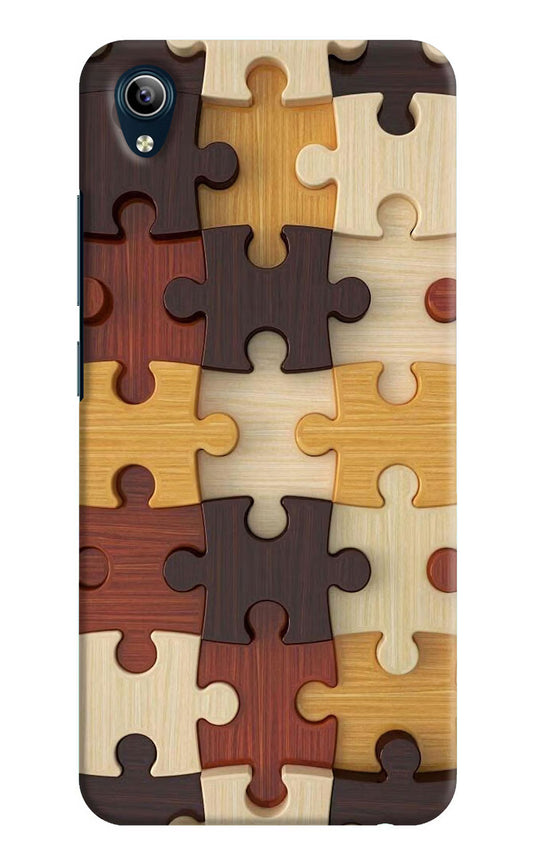 Wooden Puzzle Vivo Y91i/Y1s Hard Case Back Cover by Casekaro