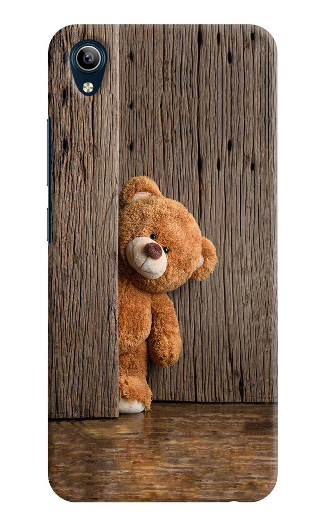 Teddy Wooden Vivo Y91i/Y1s Hard Case Back Cover by Casekaro