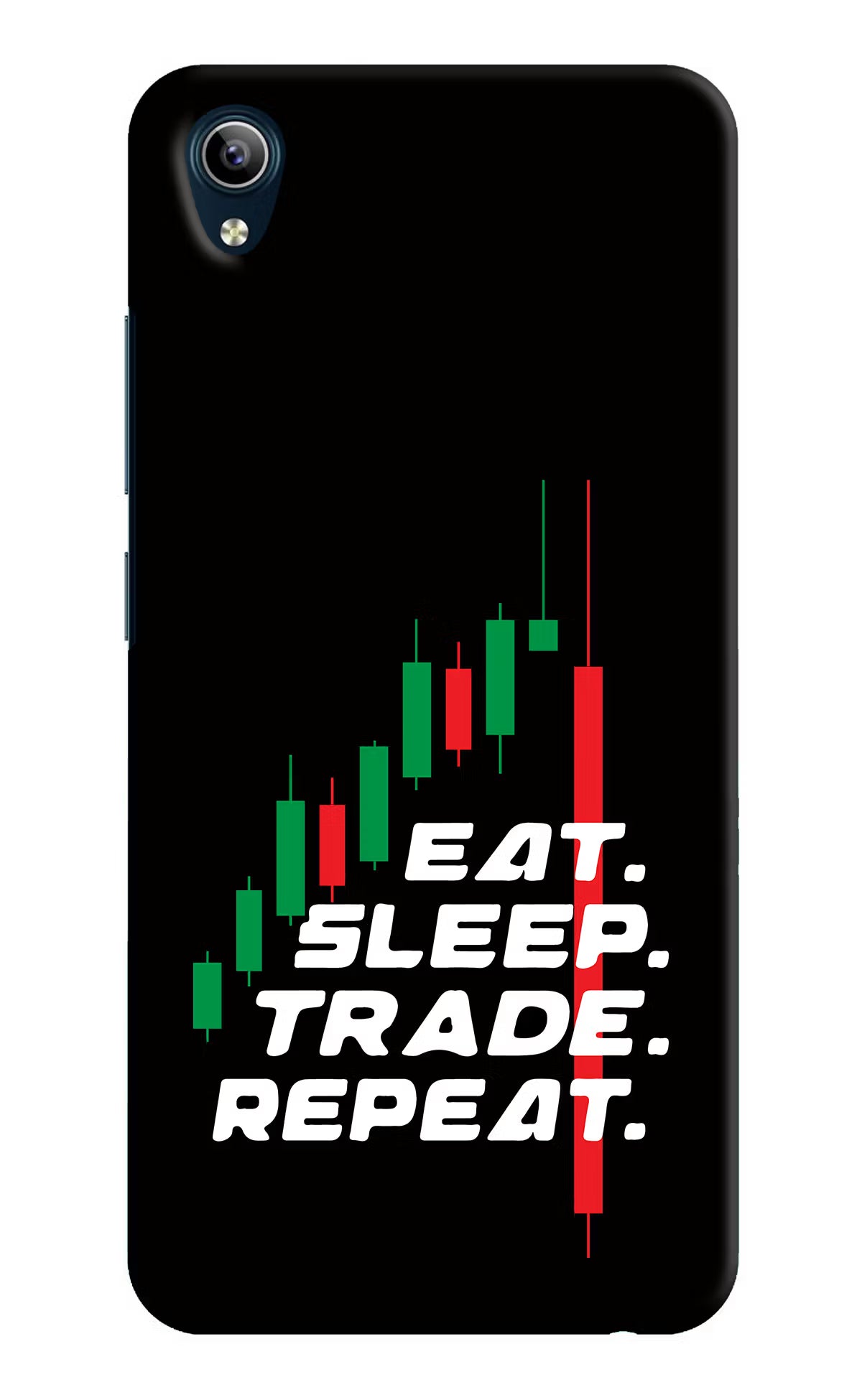 Eat Sleep Trade Repeat Vivo Y91i/Y1s Hard Case Back Cover by Casekaro