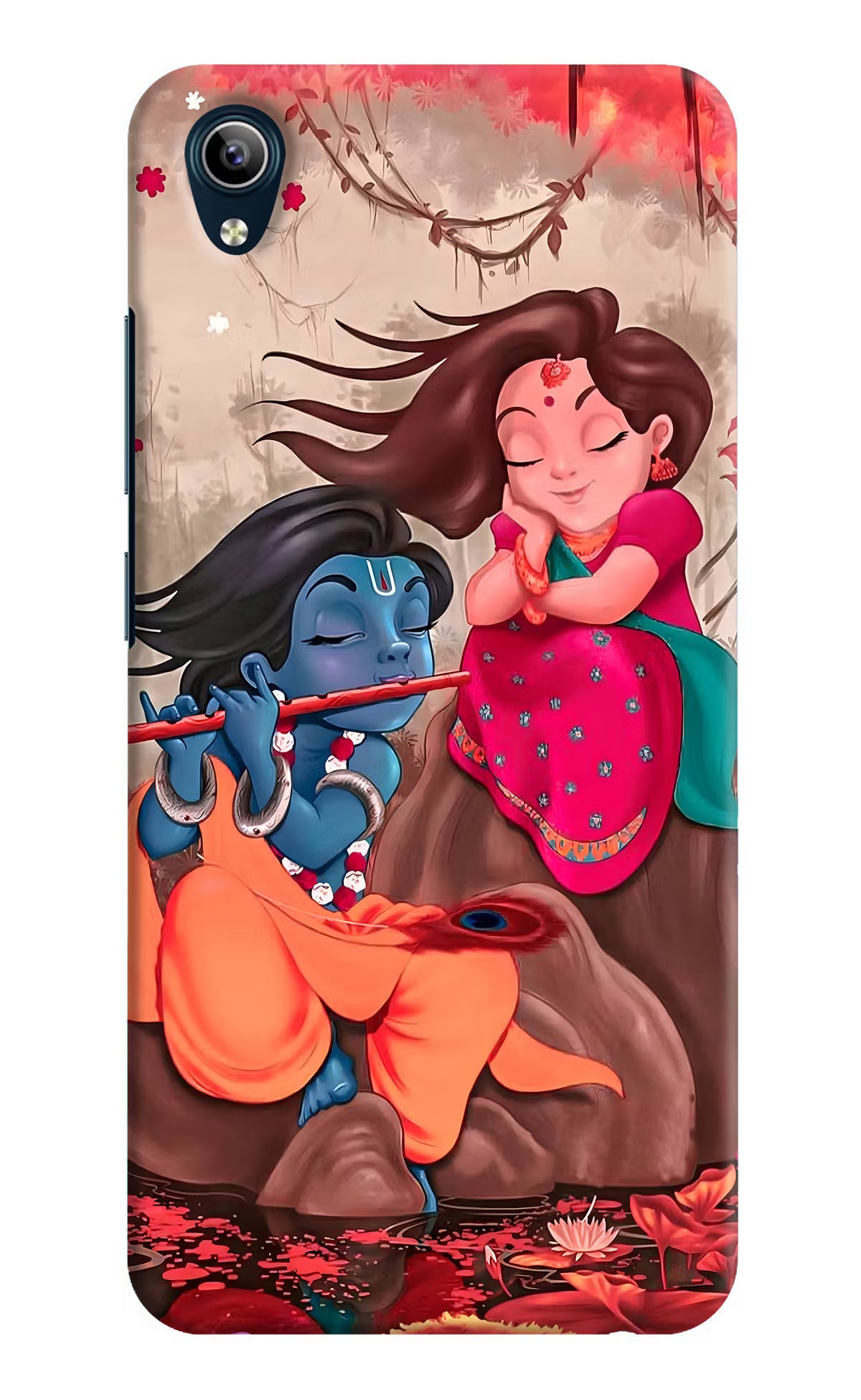 Radhe Krishna Vivo Y91i/Y1s Hard Case Back Cover by Casekaro