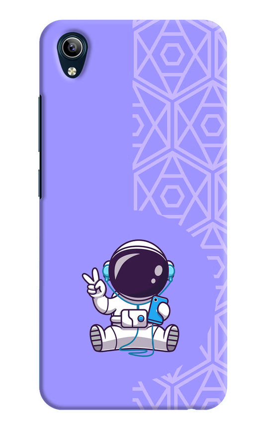 Cute Astronaut Chilling Vivo Y91i/Y1s Hard Case Back Cover by Casekaro
