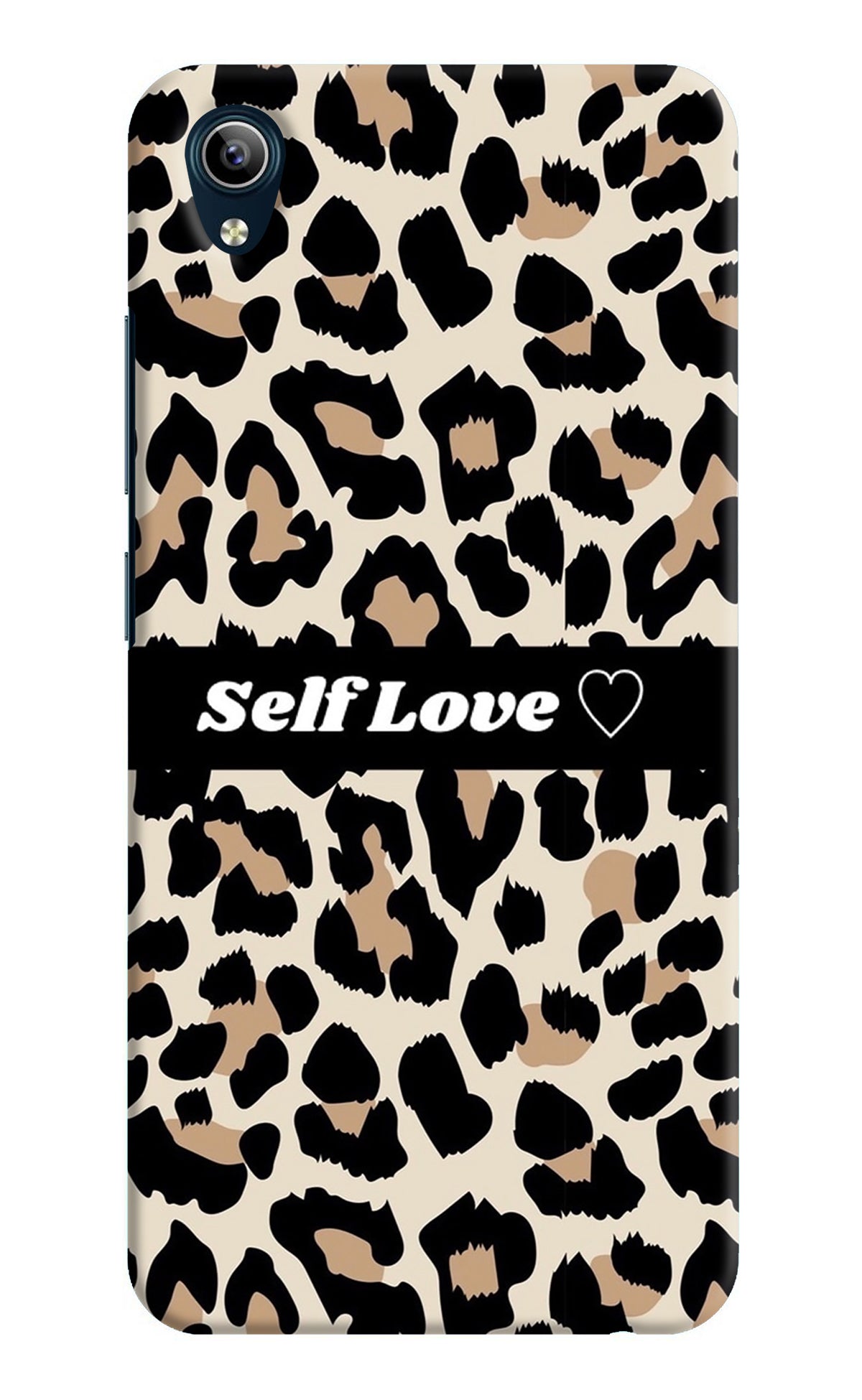 Leopard Print Self Love Vivo Y91i/Y1s Back Cover