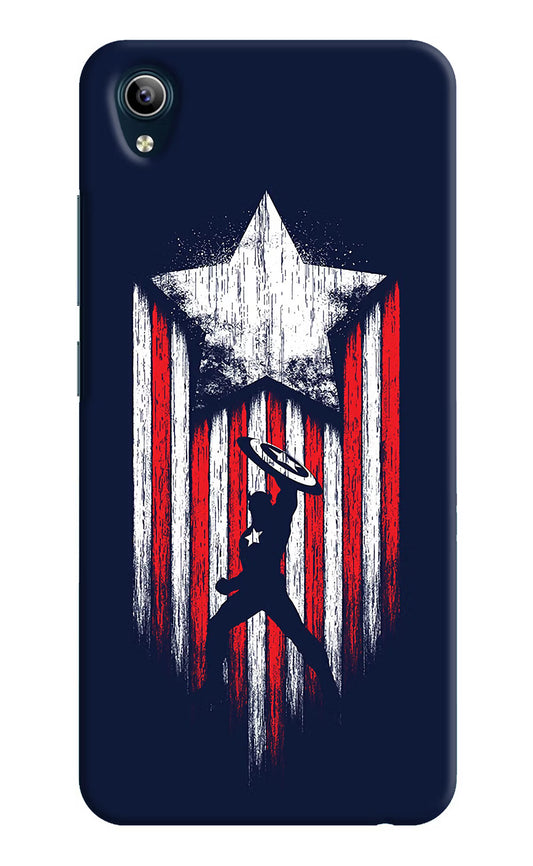 Captain America Marvel Art Vivo Y91i/Y1s Hard Case Back Cover by Casekaro