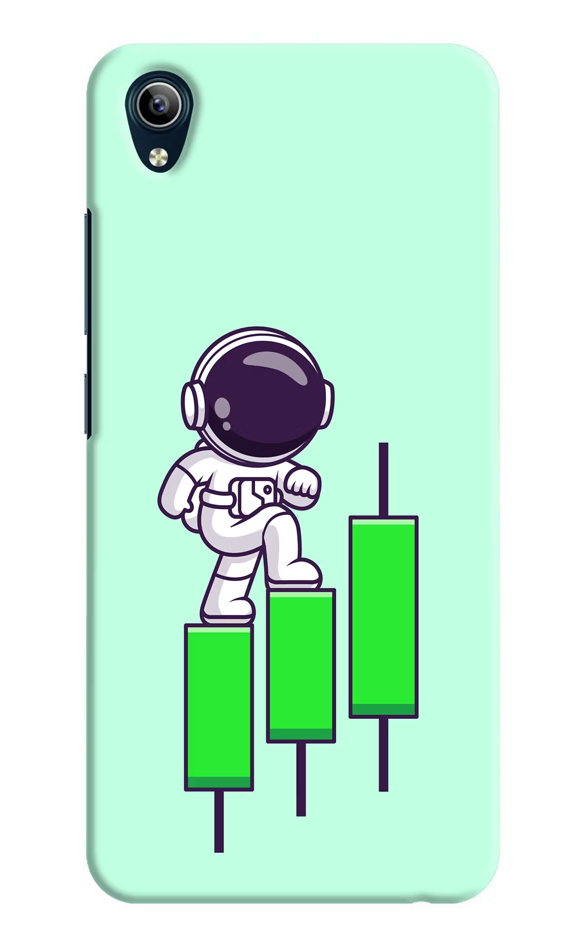 Astronaut Trader Vivo Y91i/Y1s Hard Case Back Cover by Casekaro