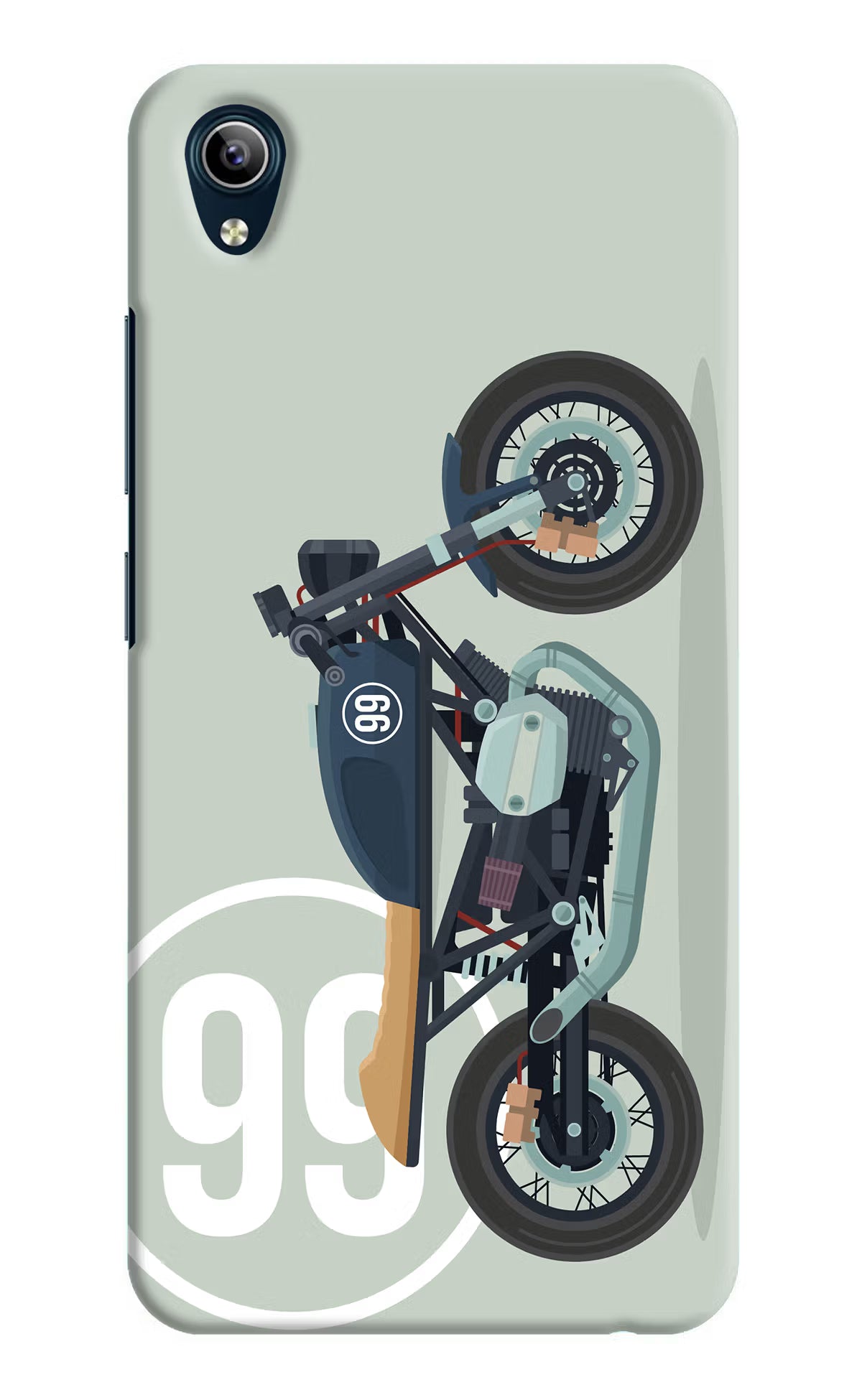 Classic Cafe Racer 99 Vivo Y91i/Y1s Hard Case Back Cover by Casekaro