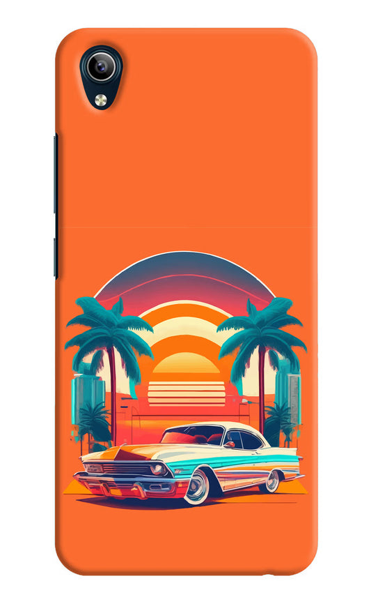 Palm Drive 80s Vivo Y91i/Y1s Hard Case Back Cover by Casekaro