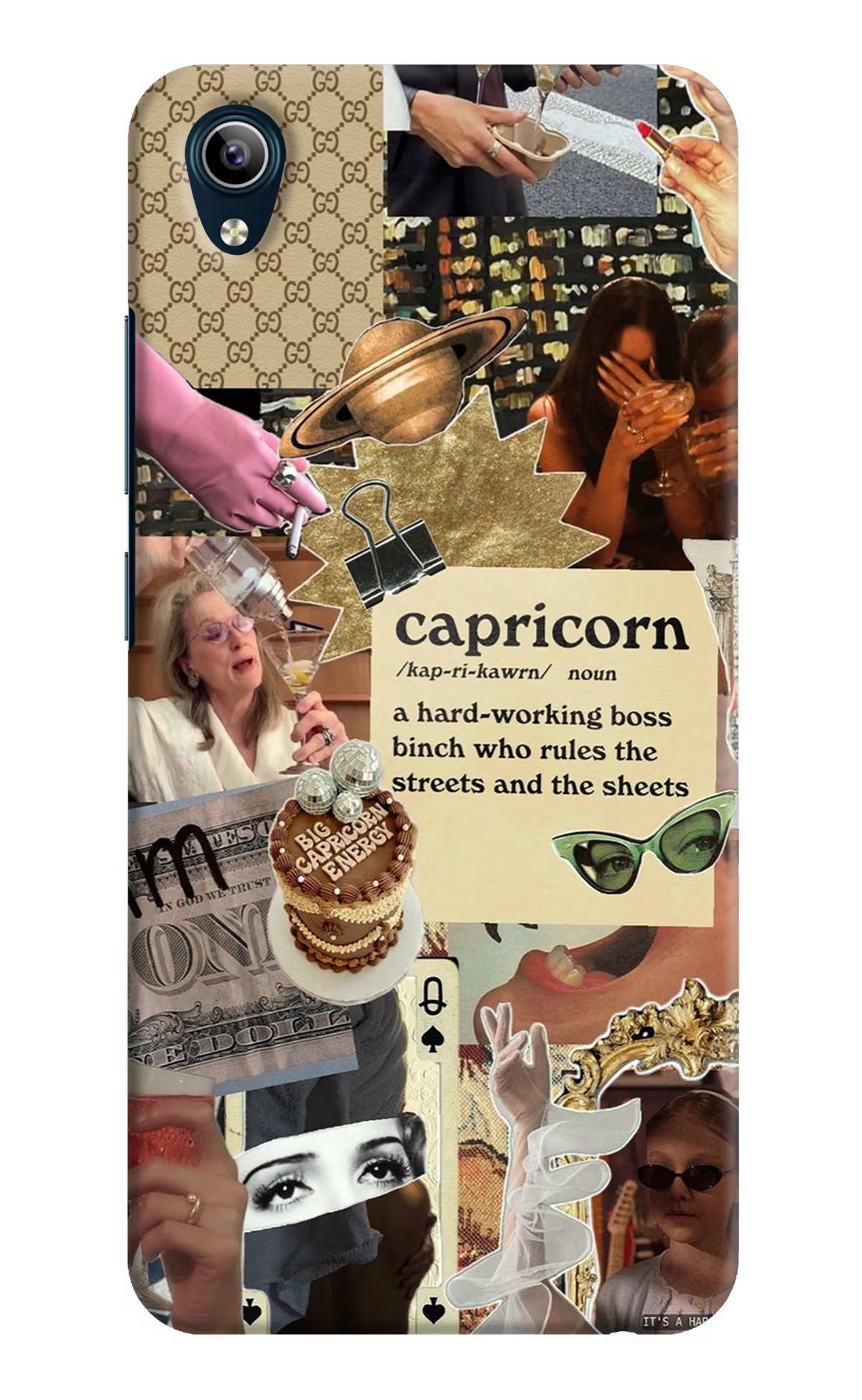 Capricorn Zodiac Vivo Y91i/Y1s Hard Case Back Cover by Casekaro