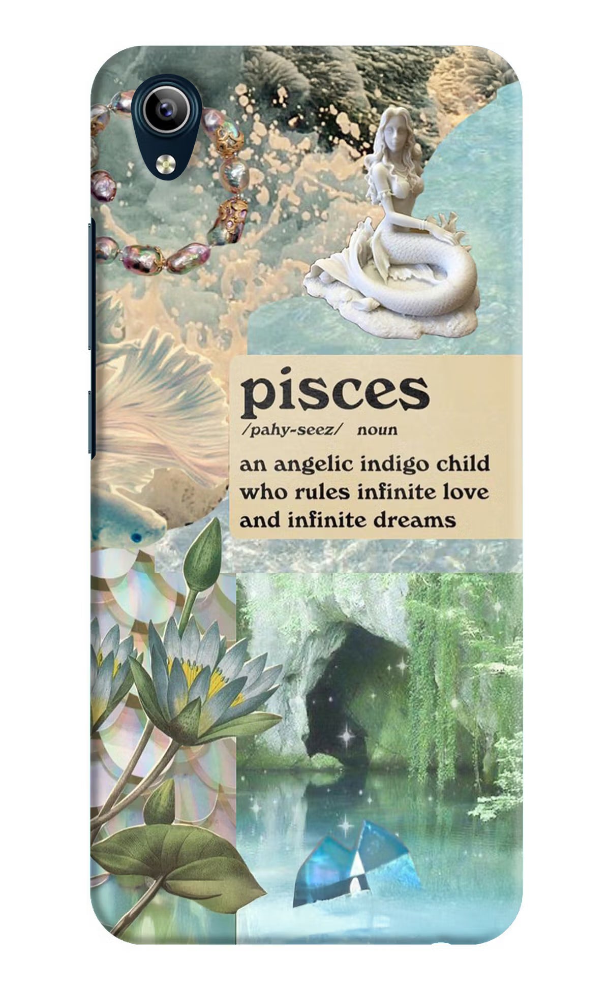 Pisces Zodiac Vivo Y91i/Y1s Hard Case Back Cover by Casekaro