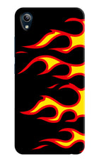 Side Sweep Flames Vivo Y91i/Y1s Hard Case Back Cover by Casekaro