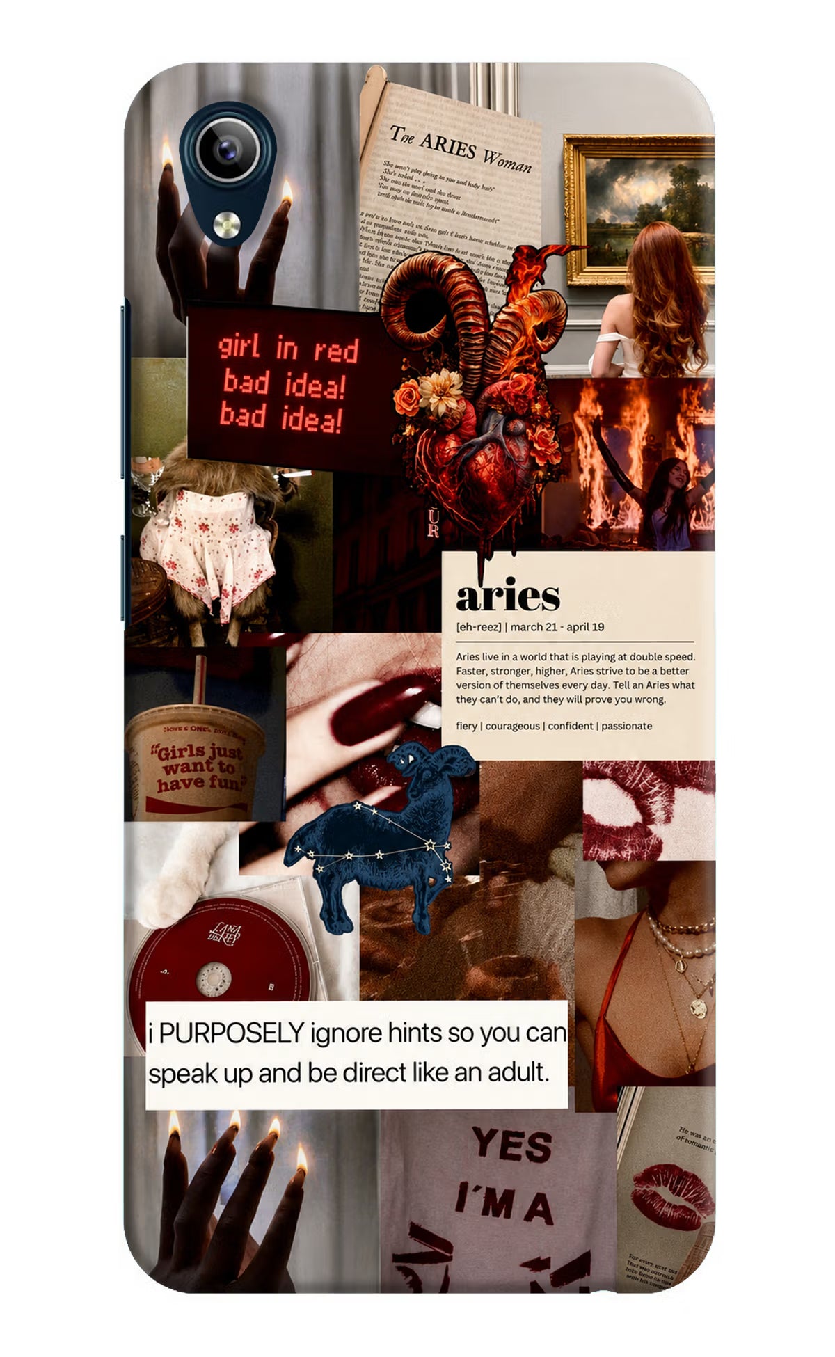 Zodiac Aries Vivo Y91i/Y1s Back Cover