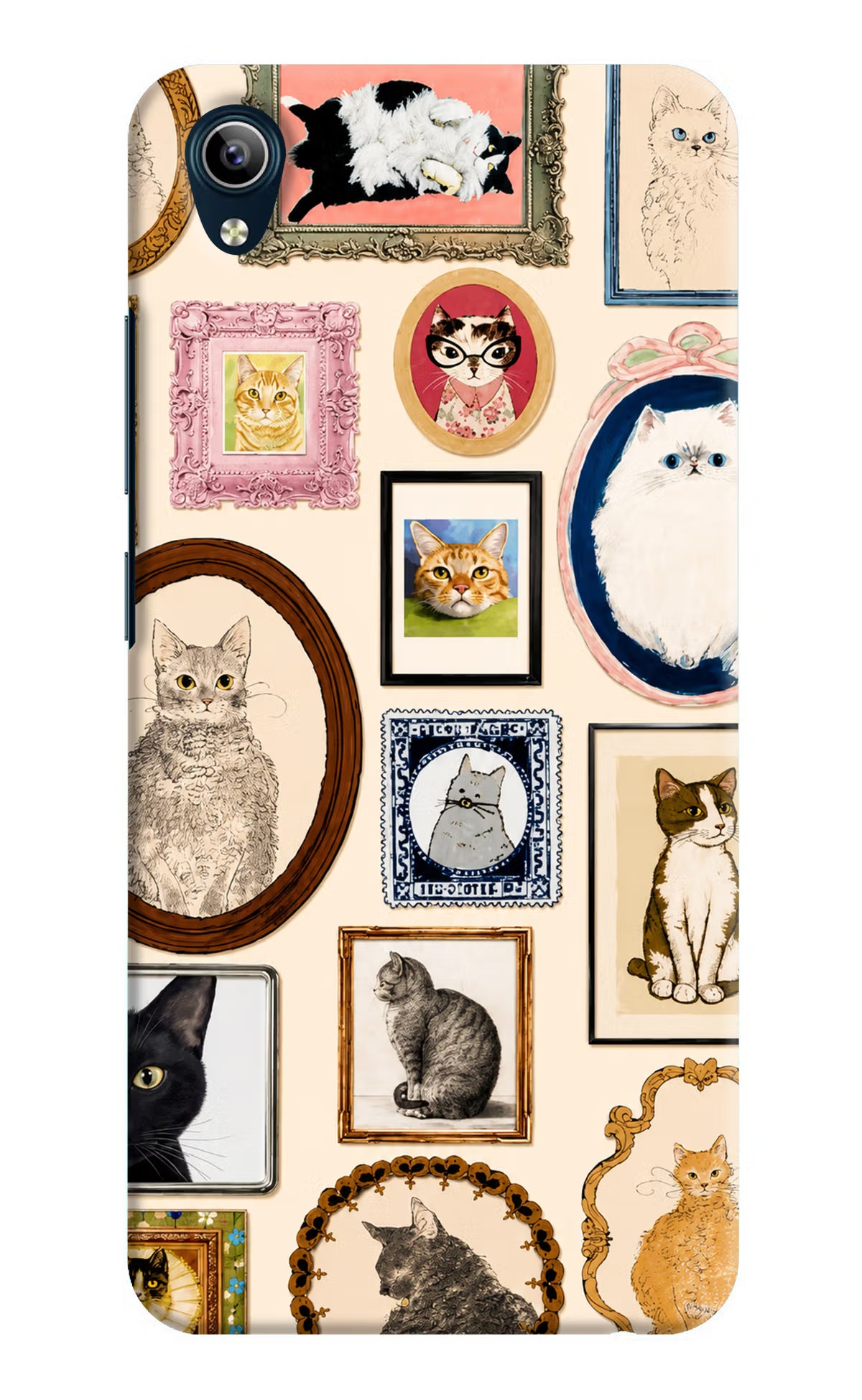 Mirror Cats Vivo Y91i/Y1s Back Cover