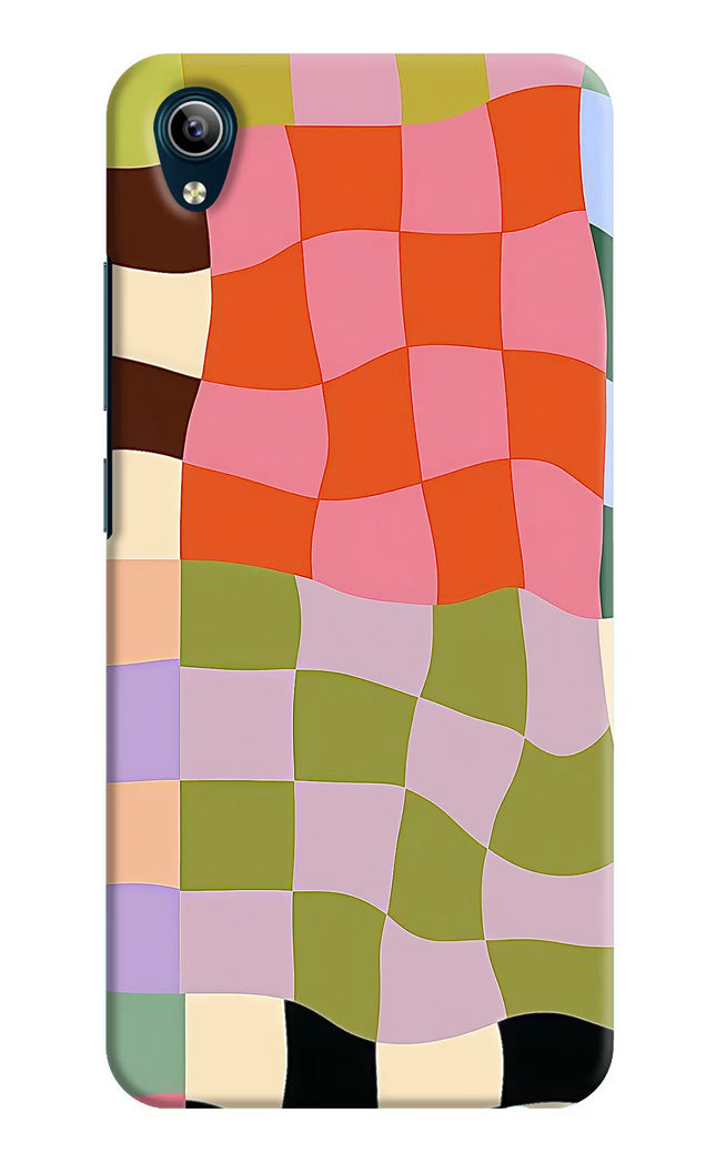 Wavy Grid Vivo Y91i/Y1s Hard Case Back Cover by Casekaro