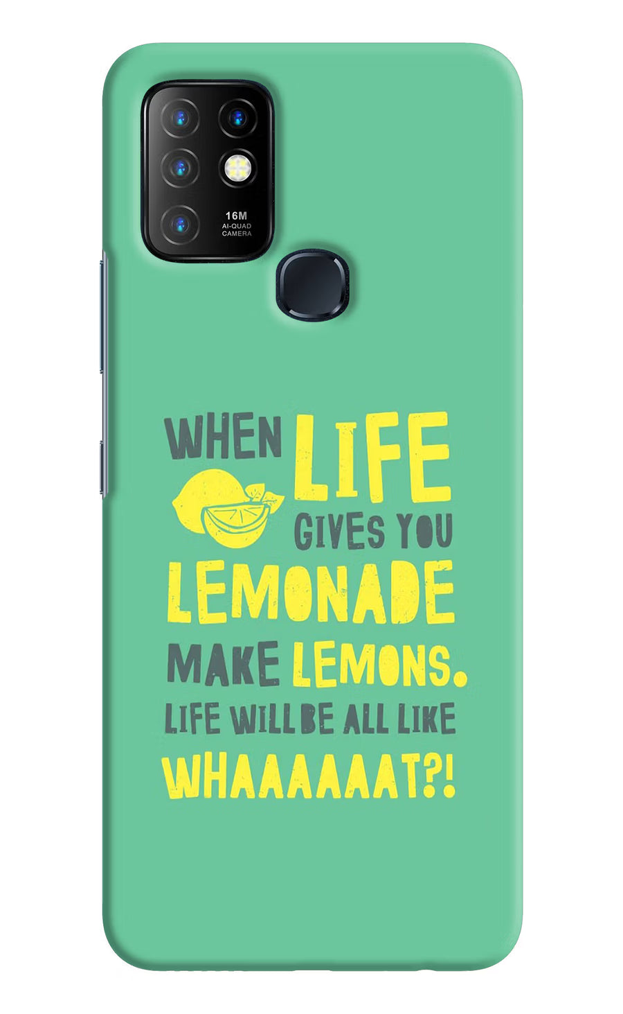 Quote Infinix Hot 10 Back Cover, Hard case