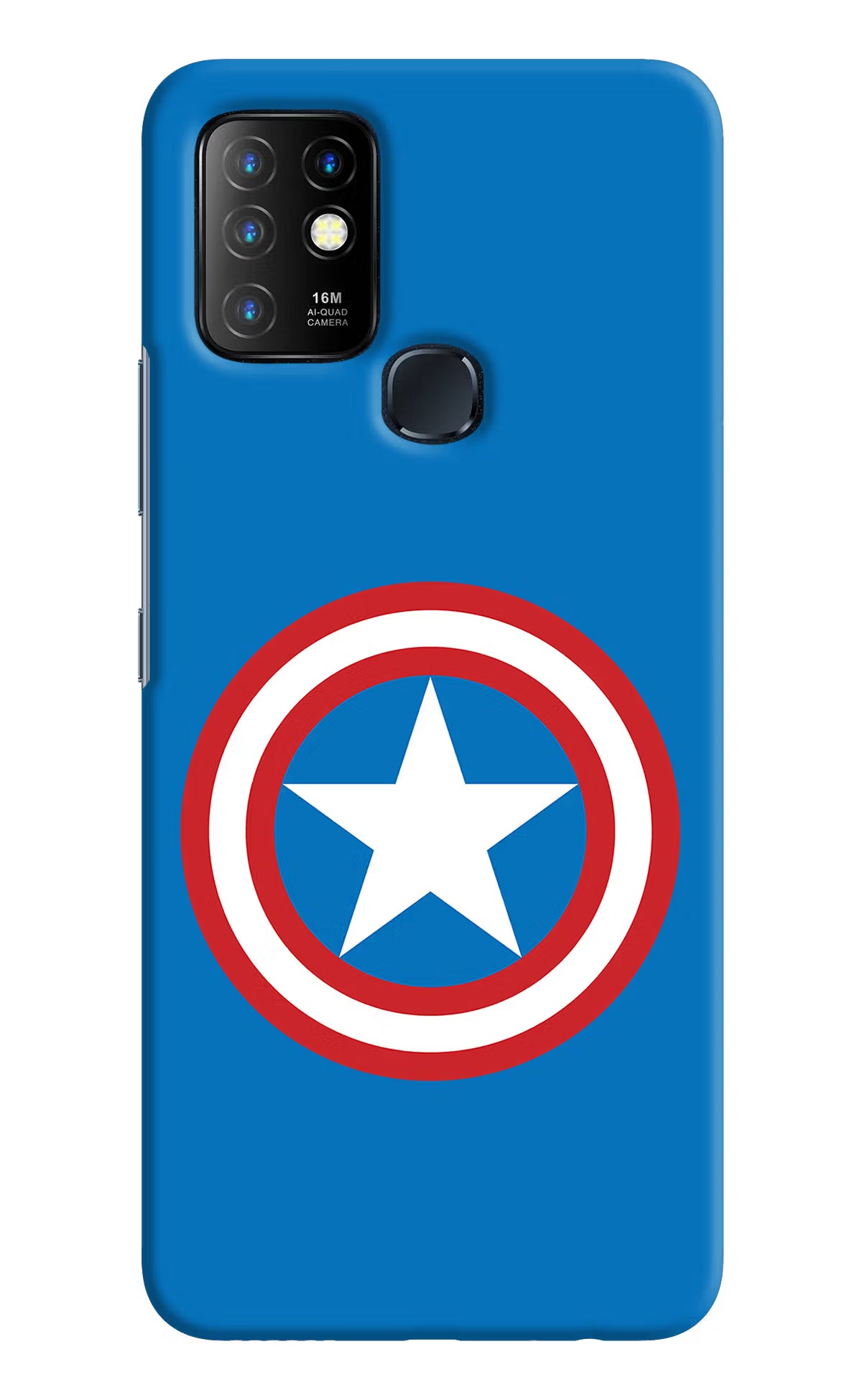 Captain America Logo Infinix Hot 10 Hard Case Back Cover by Casekaro