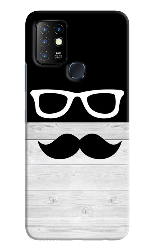 Mustache Infinix Hot 10 Hard Case Back Cover by Casekaro