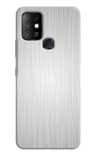 Wooden Grey Texture Infinix Hot 10 Hard Case Back Cover by Casekaro