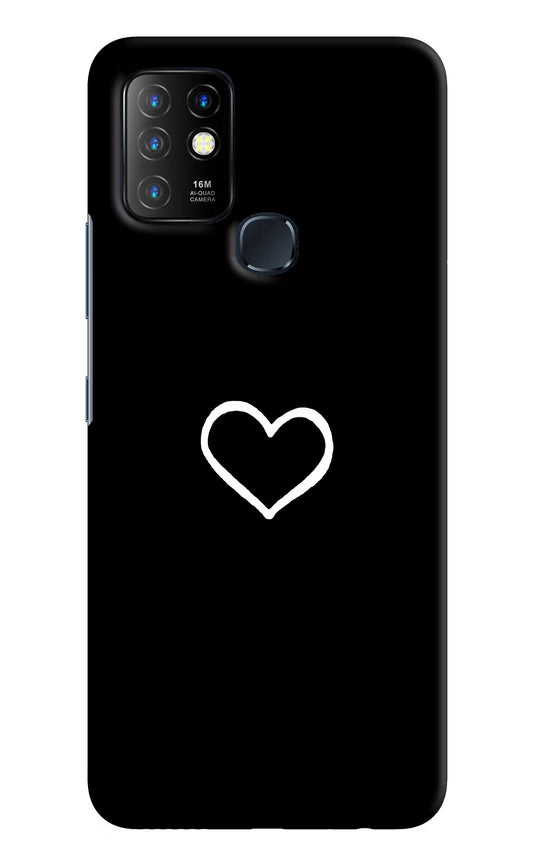 Heart Infinix Hot 10 Hard Case Back Cover by Casekaro