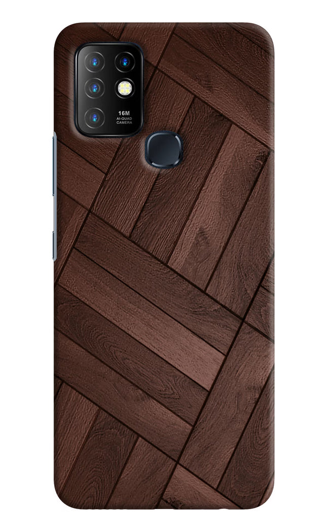Wooden Texture Design Infinix Hot 10 Hard Case Back Cover by Casekaro