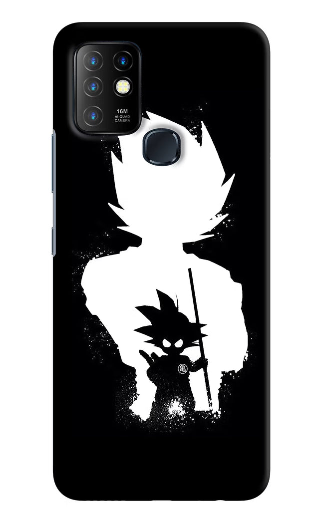 Goku Shadow Infinix Hot 10 Hard Case Back Cover by Casekaro