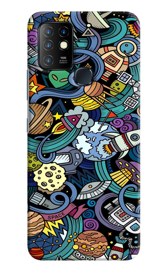Space Abstract Infinix Hot 10 Hard Case Back Cover by Casekaro