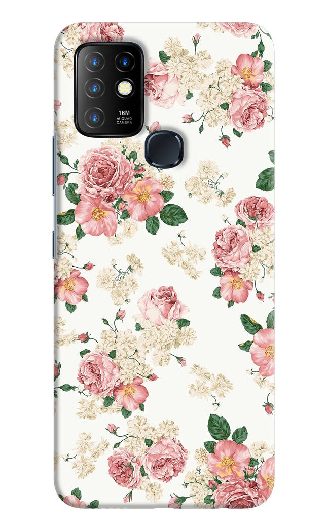 Flowers Infinix Hot 10 Hard Case Back Cover by Casekaro