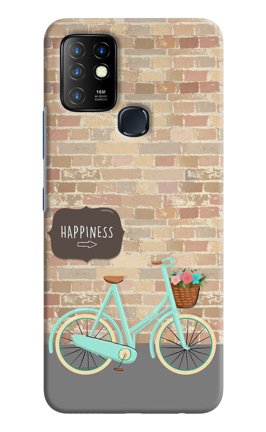 Happiness Artwork Infinix Hot 10 Hard Case Back Cover by Casekaro