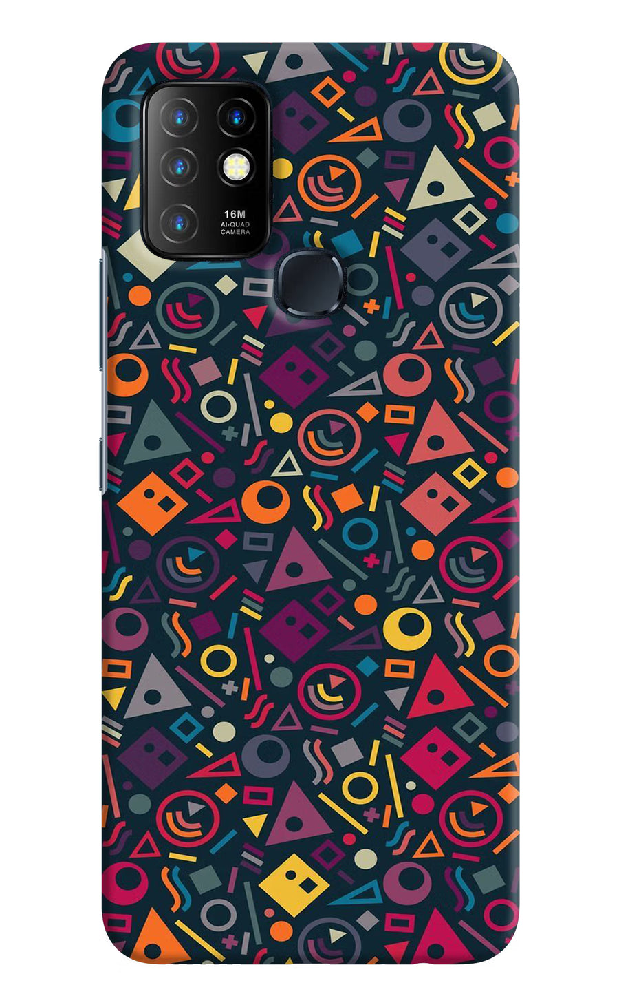 Geometric Abstract Infinix Hot 10 Back Cover, Hard case