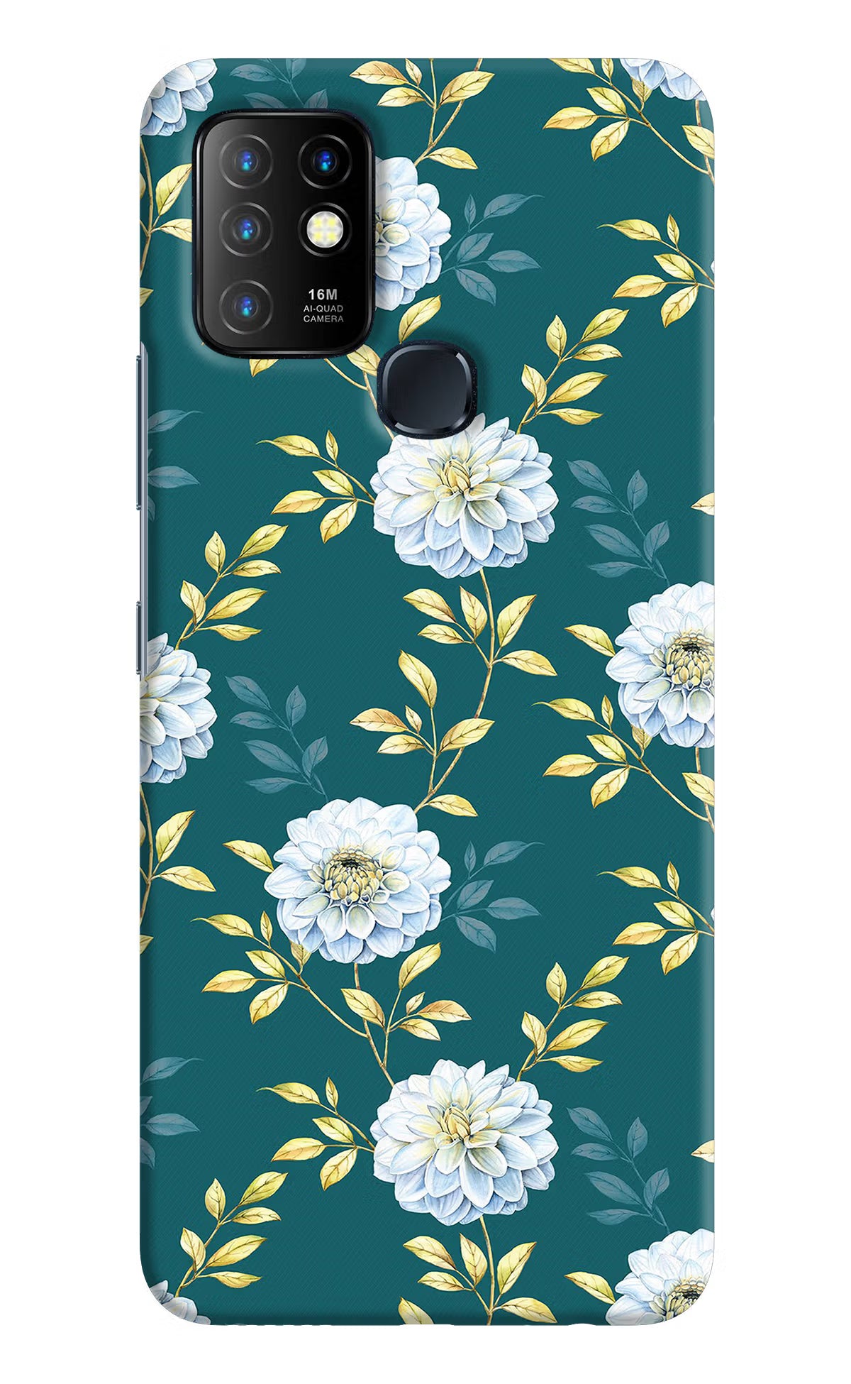 Flowers Infinix Hot 10 Hard Case Back Cover by Casekaro