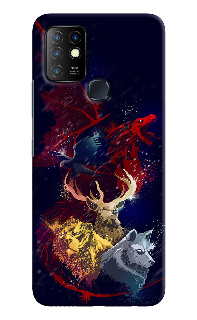 Game Of Thrones Infinix Hot 10 Hard Case Back Cover by Casekaro