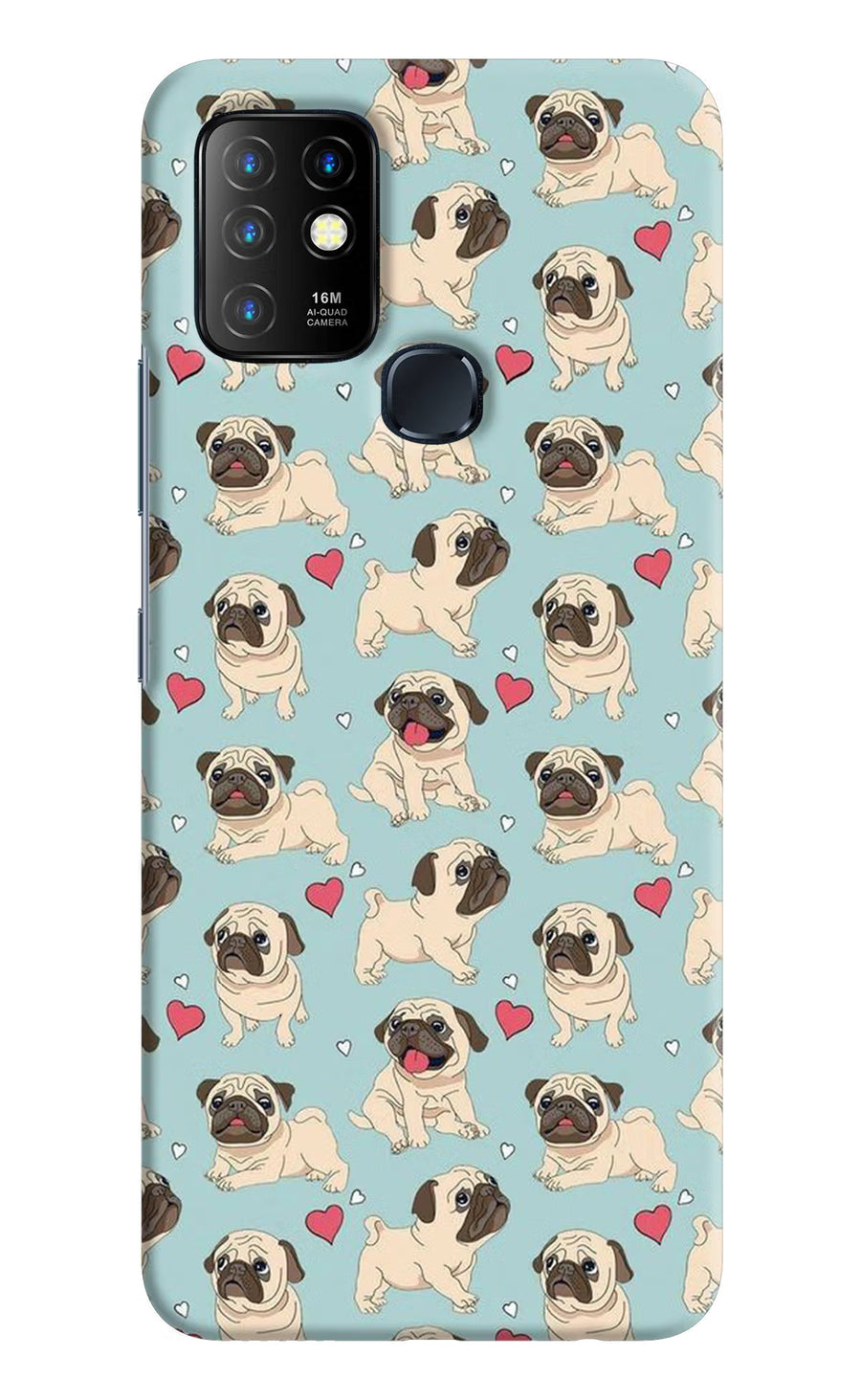 Pug Dog Infinix Hot 10 Back Cover, Hard case
