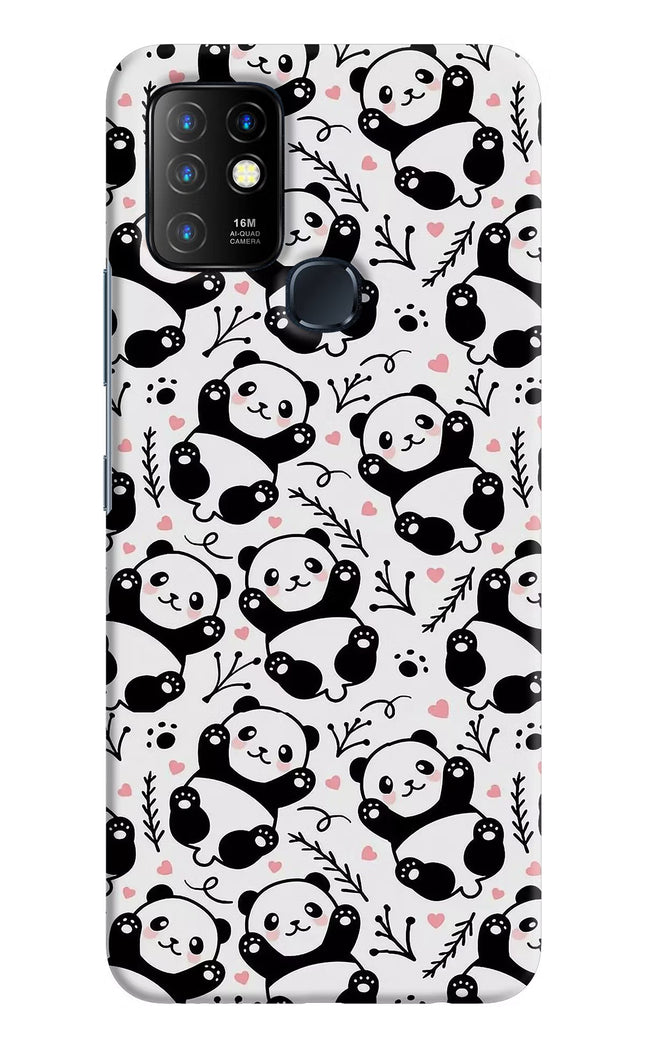 Cute Panda Infinix Hot 10 Hard Case Back Cover by Casekaro